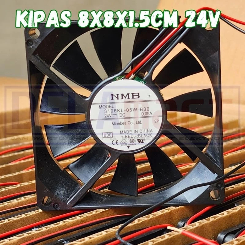 kipas Fan Dc 24V 8cm - Kipas Dc 24V 8cm Original NMB BARANG BARU