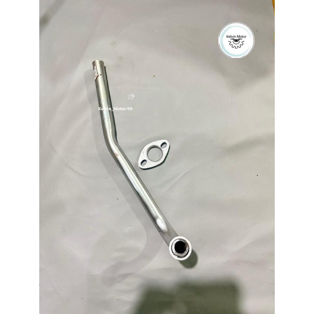 Leher Knalpot Sambungang Knalpot Supra X 125 Batman Stainles Bahan Besi Chrome Diameter Standar Orig