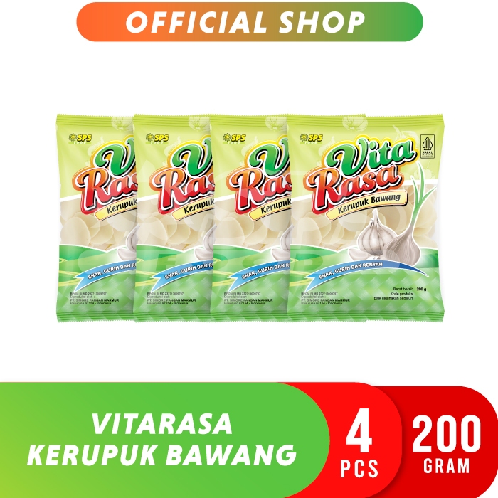 Vitarasa Kerupuk Bawang 200 Gr - 4 Pcs