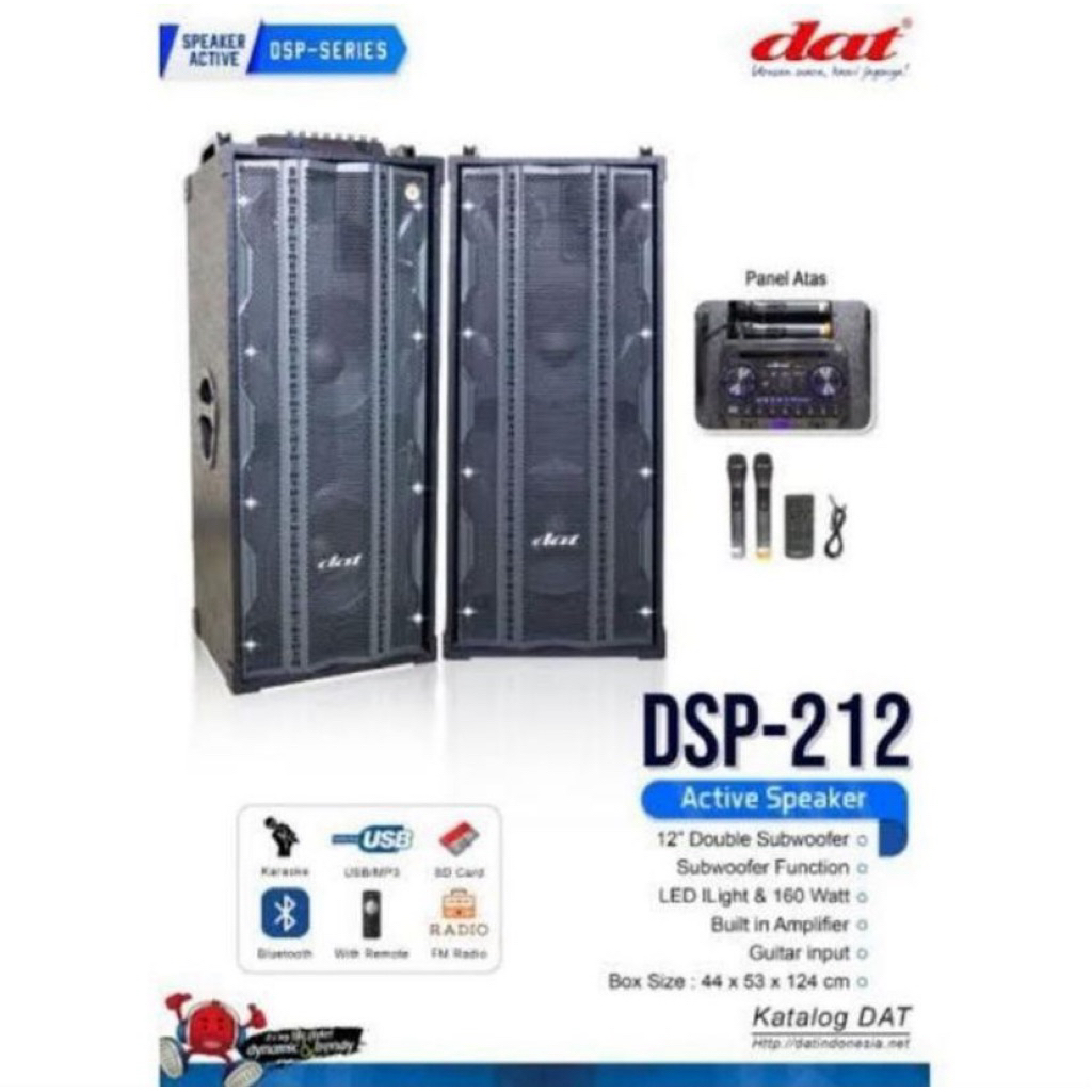 DAT SPEAKER ACTIVE DOUBLE DSP212
