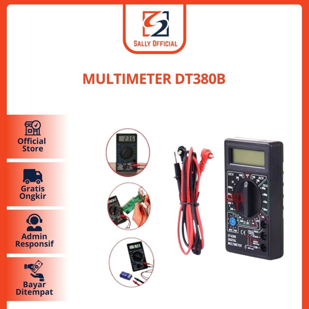 Multimeter DT380B / AvoMeter DT830B/ Multitester / Avometer Digital DT-830B