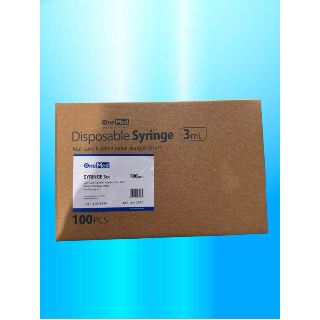 Spuit 3cc 3ml 3 cc ONEMED BOX