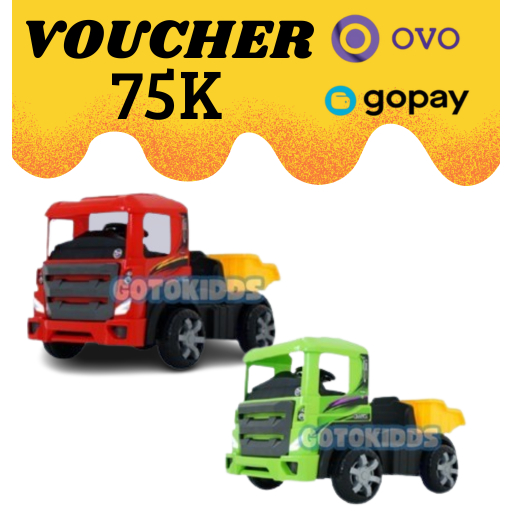 Mainan Truk Pasir Anak Maenan Mobil Aki Mega Truck Volta 5032 - MEGATRUCK