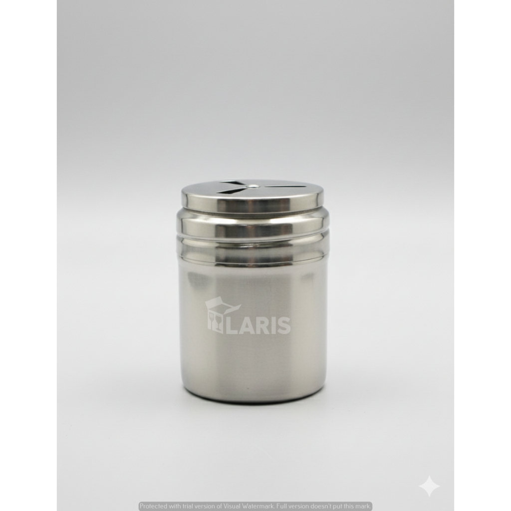 Shaker Bumbu Dapur Stainless Steel Putar Praktis l Salt & Pepper Shaker