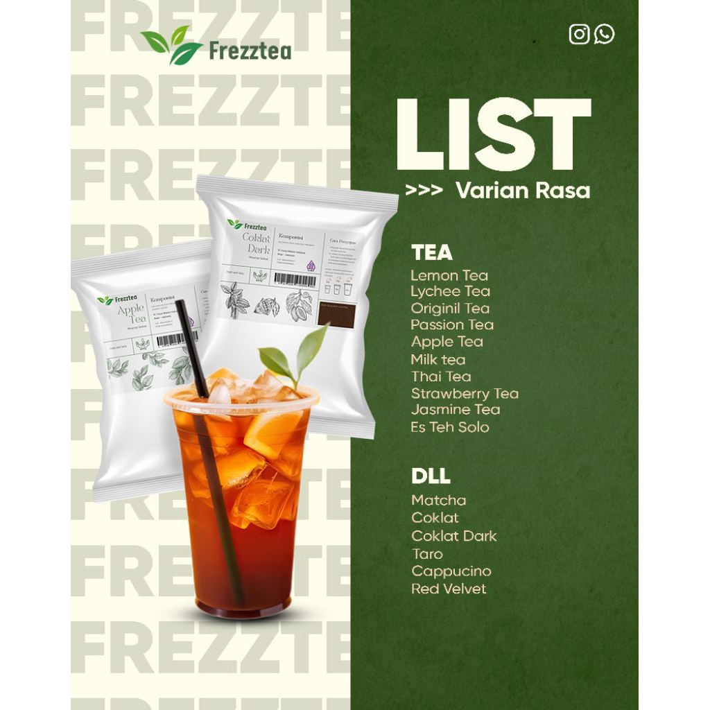 Frezztea Bubuk Minuman Coklat 1Kg / Powder Coklat / Bubuk Minuman Kekinian Dan Termurah Tbk