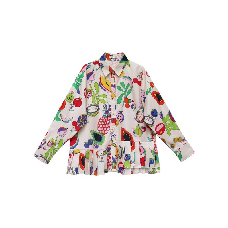 Nadjani Karen x JFW 2025 Kemeja Atasan Wanita Bahan Katun Poly