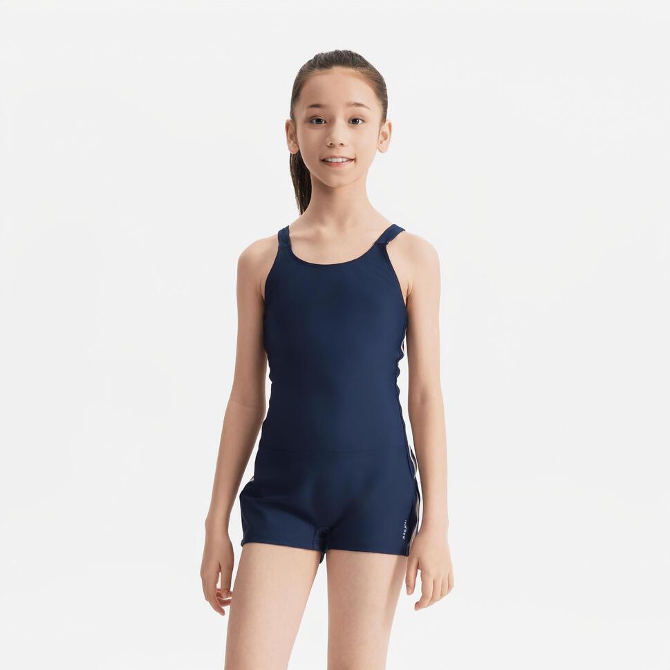 Decathlon NABAIJI Baju Renang 1 Piece Wanita Shorty Biru Navy - 8852070