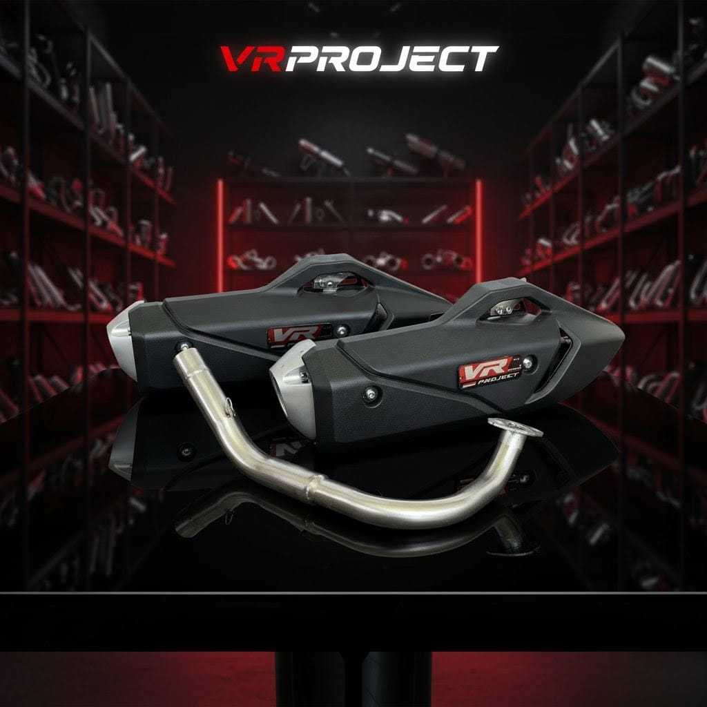 Knalpot Standar Racing ORI VR PROJECT Tabung PCX inlet 35mm STYLO 160 PCX160 VARIO160 AEROX VARIO NM