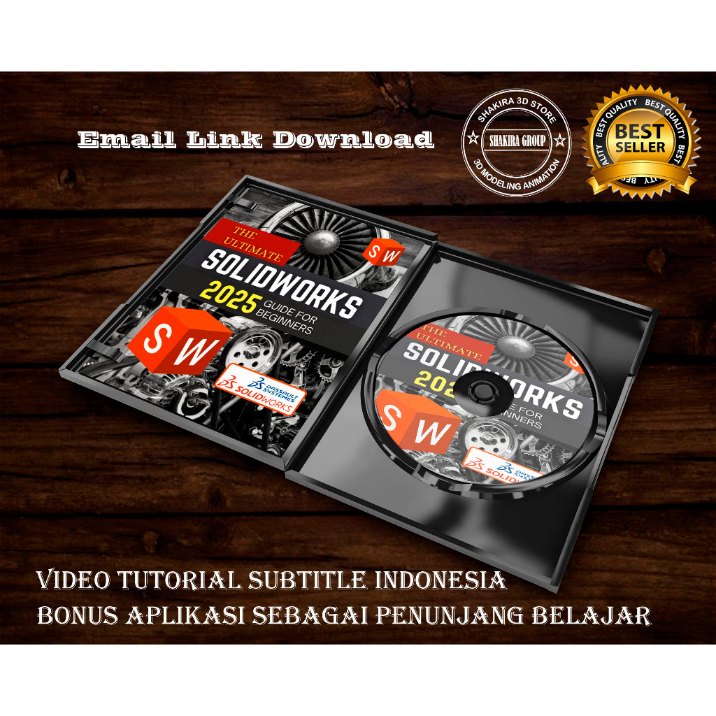 SolidWorks 2026 plus Video Tutorial Mastering SUBTITLE BAHASA INDONESIA DVD 2025 2024 2023 2022 2021