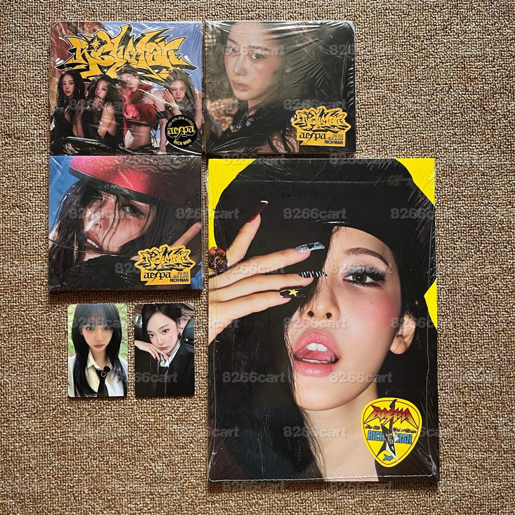 aespa — karina ningning (album energy burst pob makestar ld lucky draw applemusic appmus rich man pc