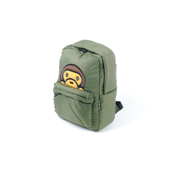 Tas BAPE X BABY MILO EMBROIDERY GREEN BACKPACK 100% ORIGINAL