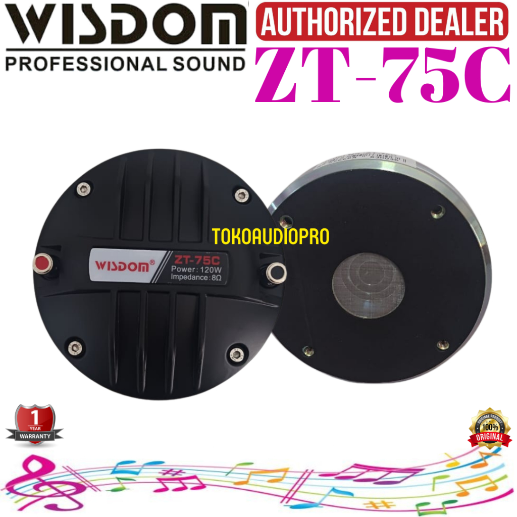 Driver Tweter Wisdom ZT75C Wisdom Tweter ZT-75C Driver Tweter Neodynium Magnet zt75c Tweter TW24N