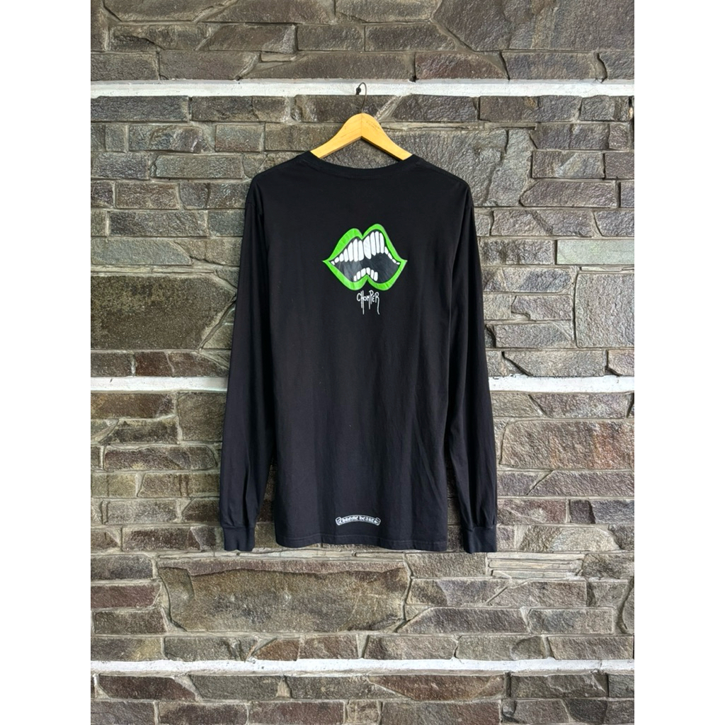 Chrome Hearts x Matty Boy • Green Chomper Long Sleeve Tee / Kaos / Tshirt Size L (75x54cm) Preloved 