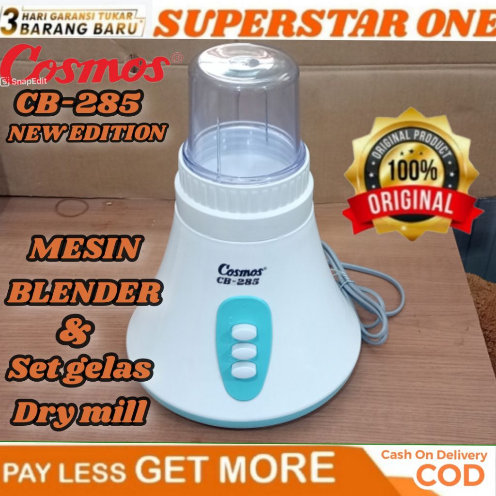 mesin blender set bumbu kering blender cosmos cb 285