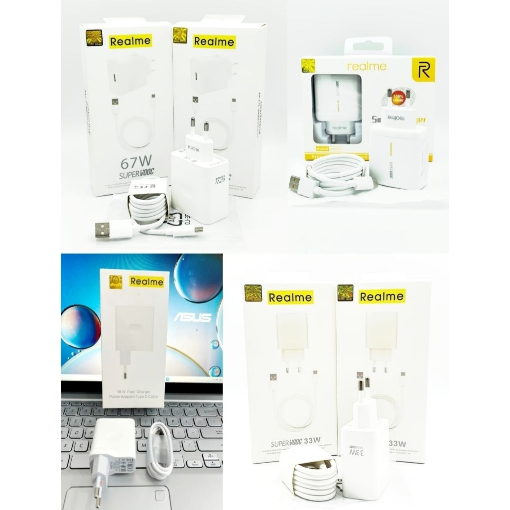 CHARGER REALME 18 WATT 33 WATT 65 WATT 67 WATT