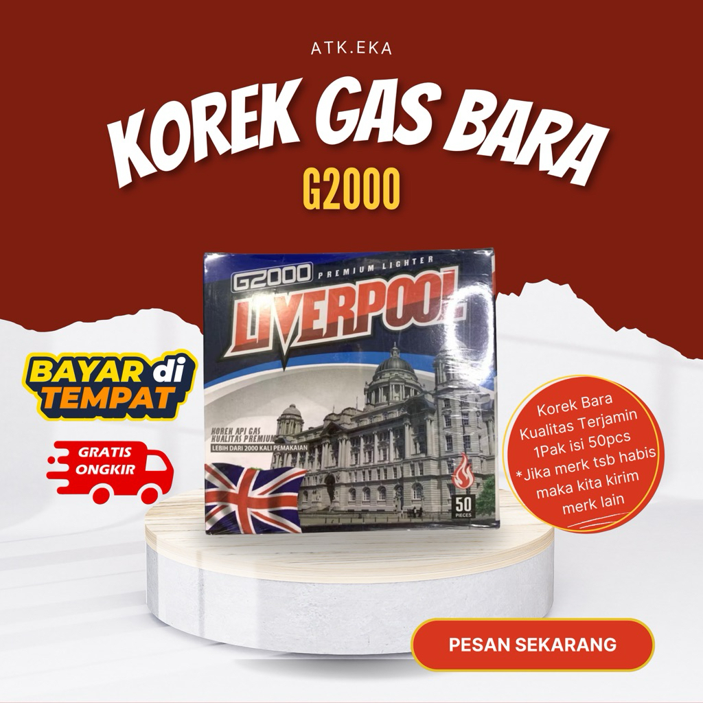 KOREK BARA Korek Gas Isi 50pcs