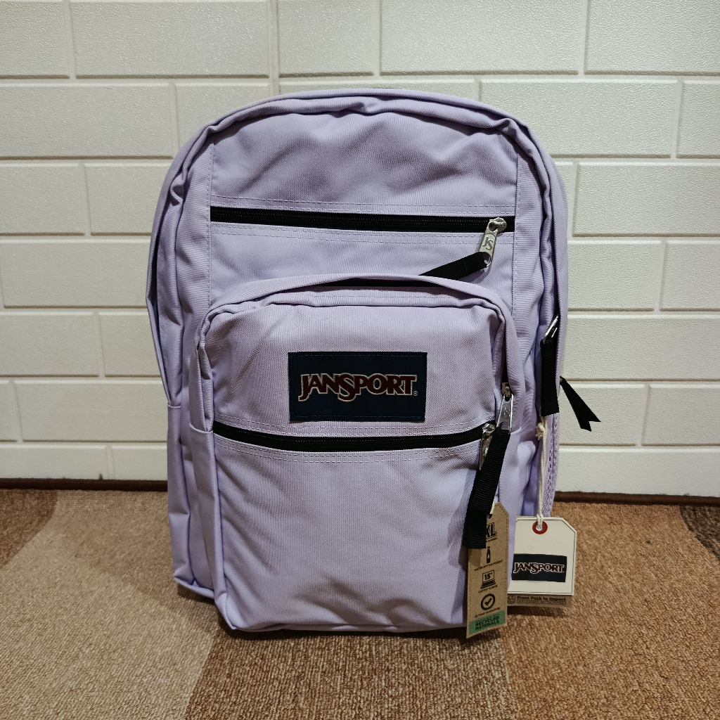 Tas Ransel Jansport Big Student Original Backpack - Pastel Lilac Tas Laptop Pria Wanita Unisex