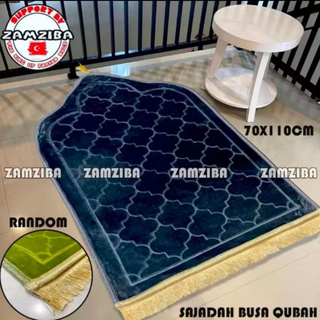 SAJADAH HITAM AESTHETIC SEJADAH UNIK TRAVEL/SAJADAH HANTARAN