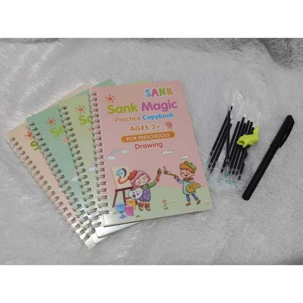 SANK MAGIC BOOK / Buku Ajaib Anak Pintar Menulis Bisa Hapus Sendiri