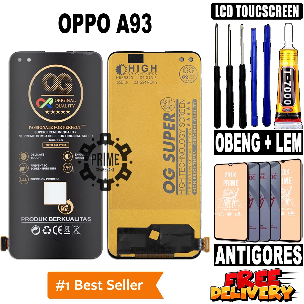 LCD OPPO A93 ORIGINAL OEM LCD TOUCHSCREEN OPPO A93 FULLSET