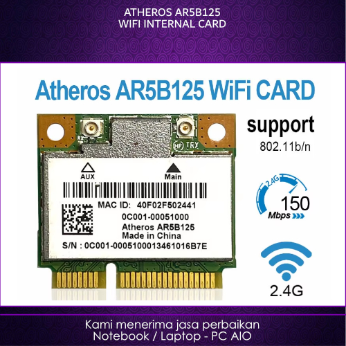 ATHEROS AR5B125 Wireless Internal Wifi Card 2nd