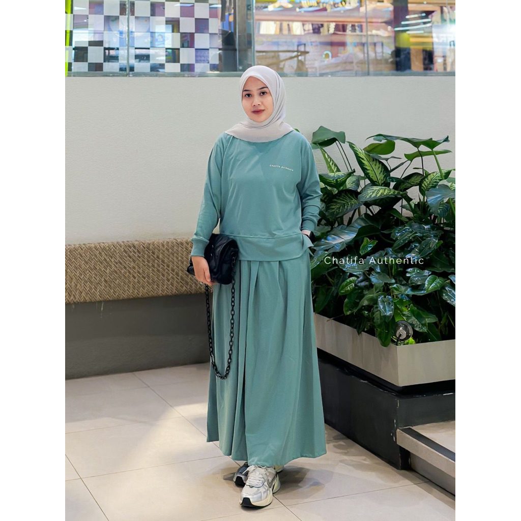 Chatifa authentic setelan 99 original 100% /setelan jumbo / setelan kaos /setelan kulot