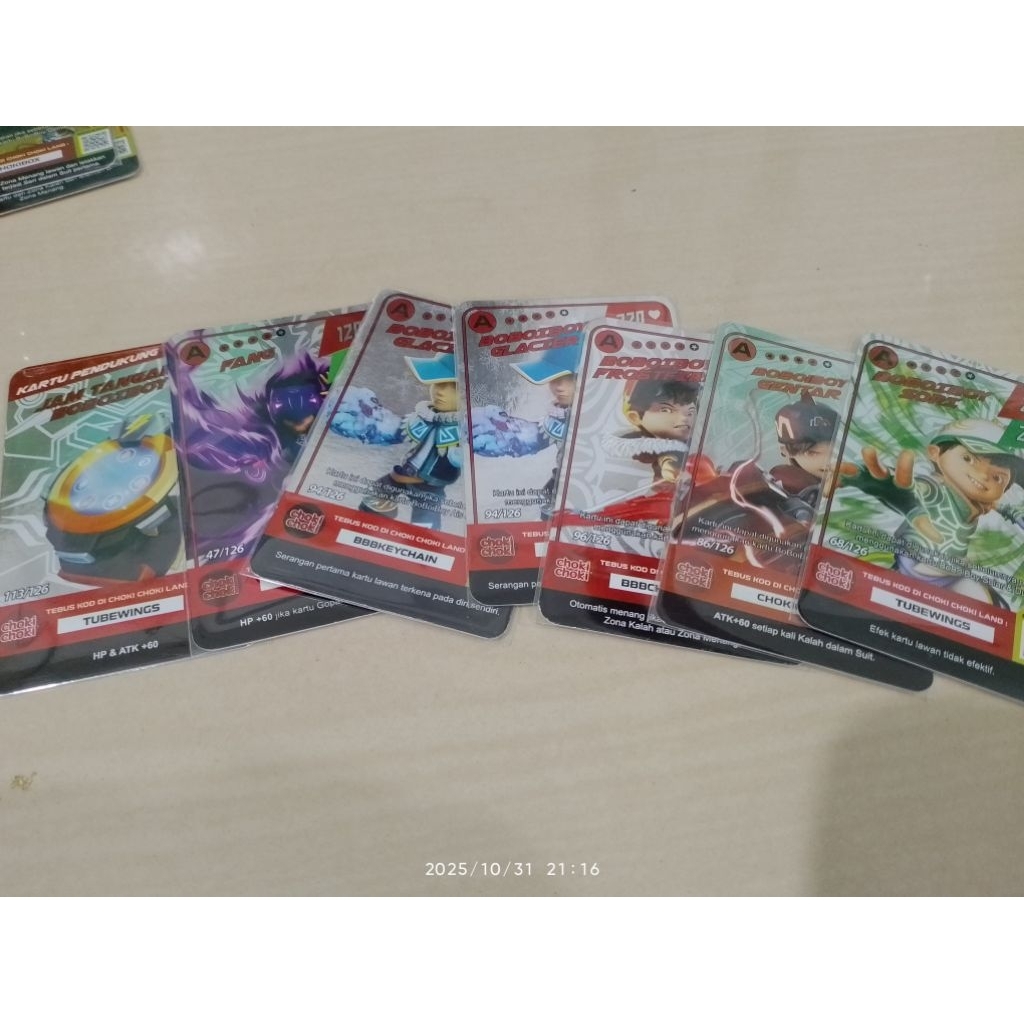 Card foil Boboiboy