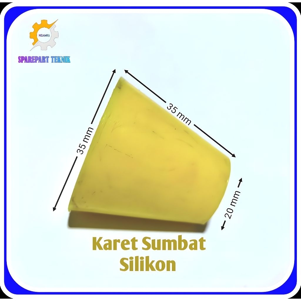 Rubber Silicon 20×35 Karet Sumbat Silikon Karet Penyumbat Lubang Botol