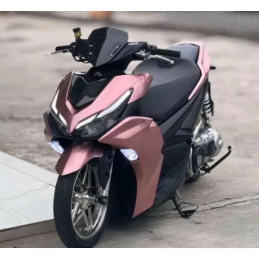 cat pu milenium pink rose gold metalic cat motor mobil