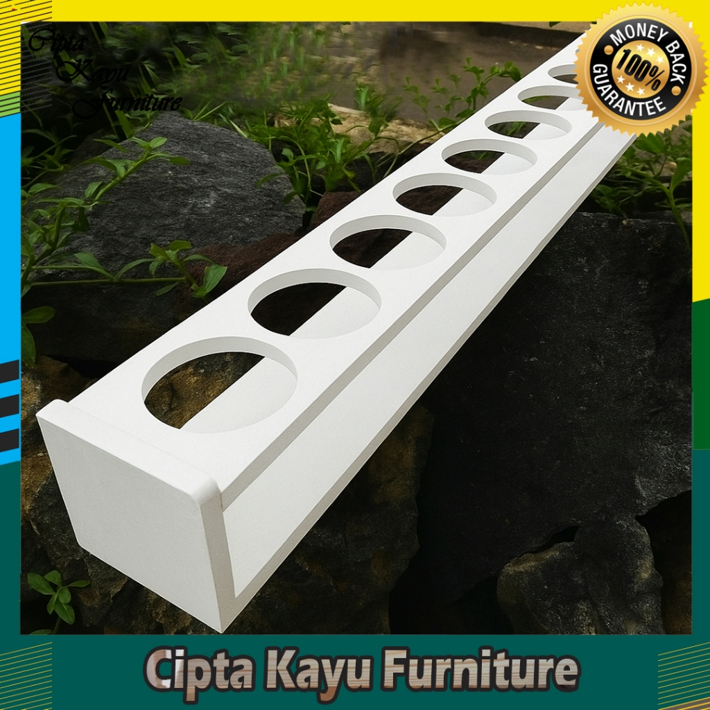 rak botol 10 lubang kayu jati Belanda,Rak Botol Dapur Kayu Estetik Serbaguna Rak Botol Minyak Goreng