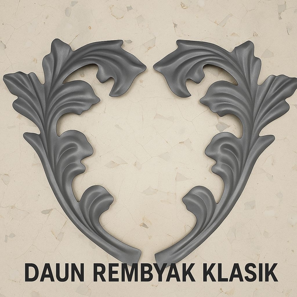 HL - Ornamen Pagar Daun Rembyak Klasik - Hiasa pagar
