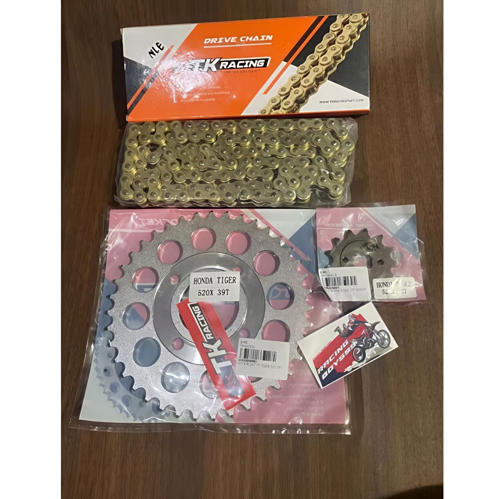 GEAR SET HONDA TIGER 520 TK RACING GEAR PAKET 520 TK RACING ORIGINAL