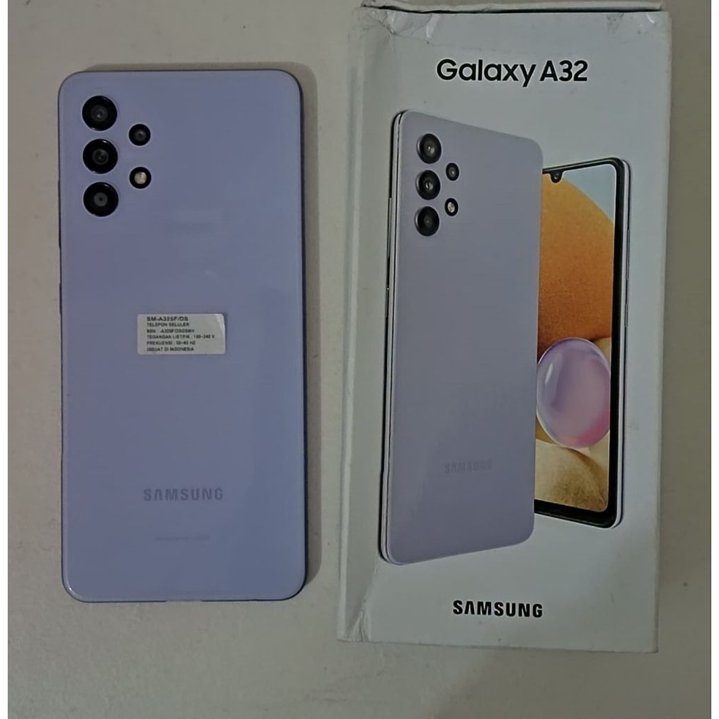 SAMSUNG GALAXY A32 4G, RAM 8GB / ROM 128, (MURAH) free anti gores dan cashing hp 3 HP SECON PEMAKAIA