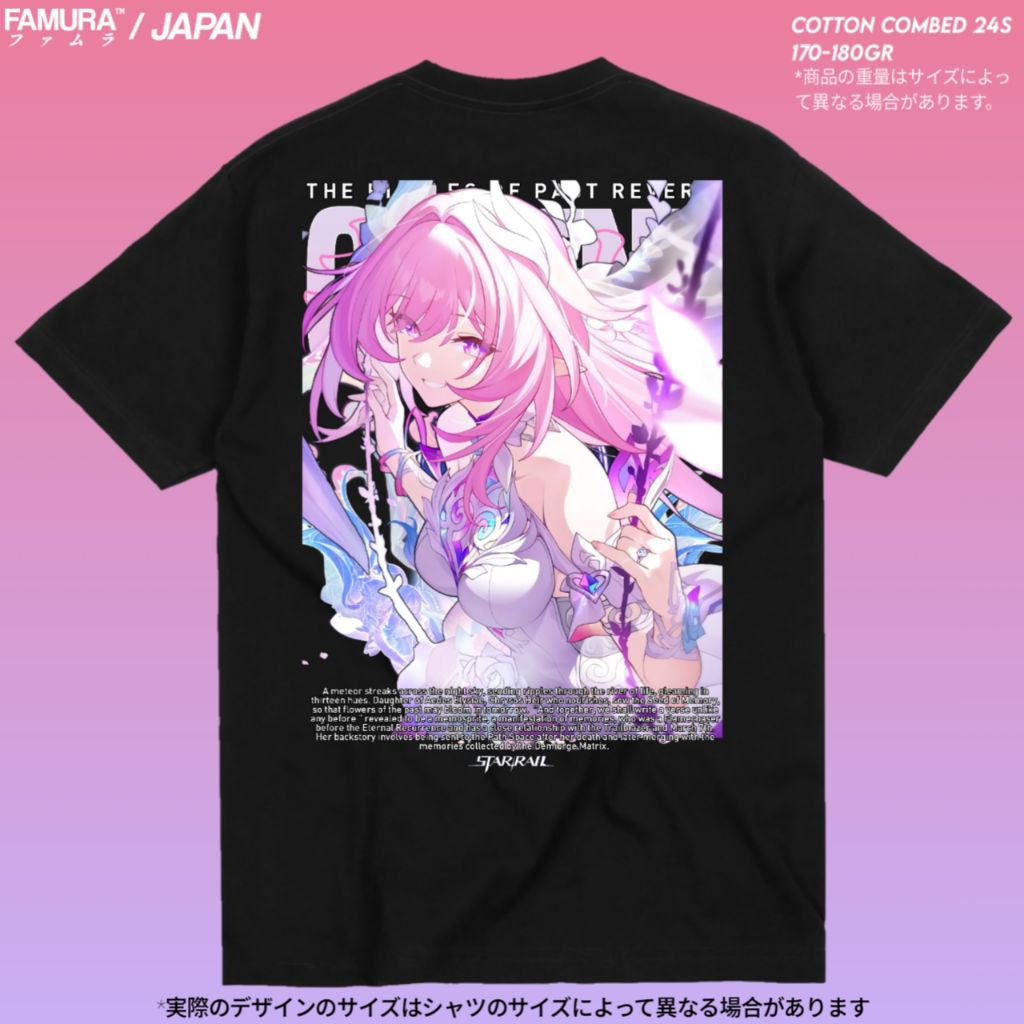 FAMURA T-Shirt / Kaos Game Baju Cyrene HSR Honkai Star Rail