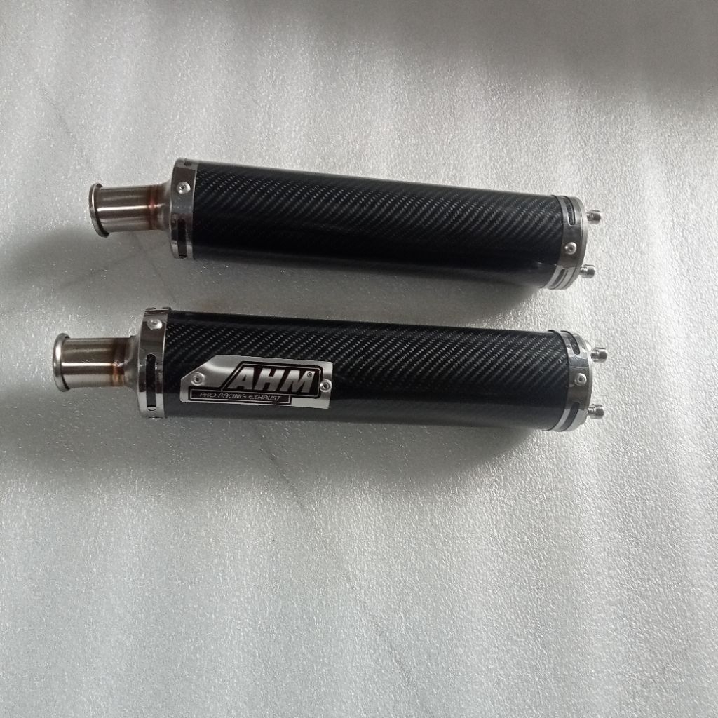 Exhaust AHM 2stroke canister stainlees carbon type canister only