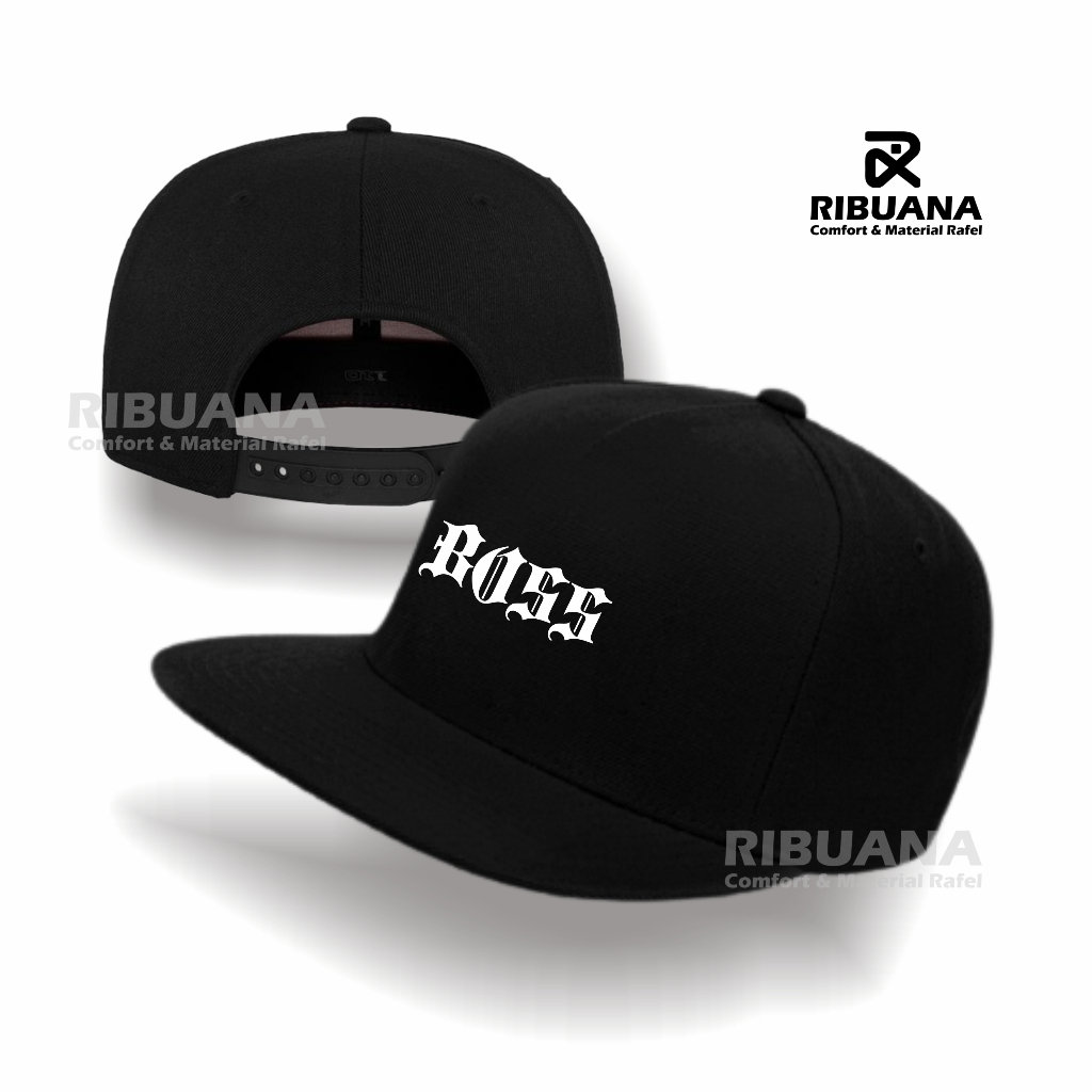 Ribuana Topi Snapback Pria Dewasa Original Distro Premium Caps Boss