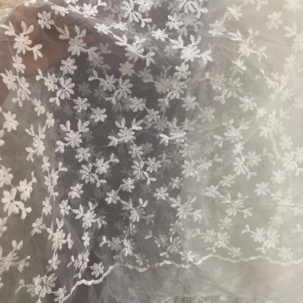 kain organza bordir - kain organza motif bordir - kain organza premium