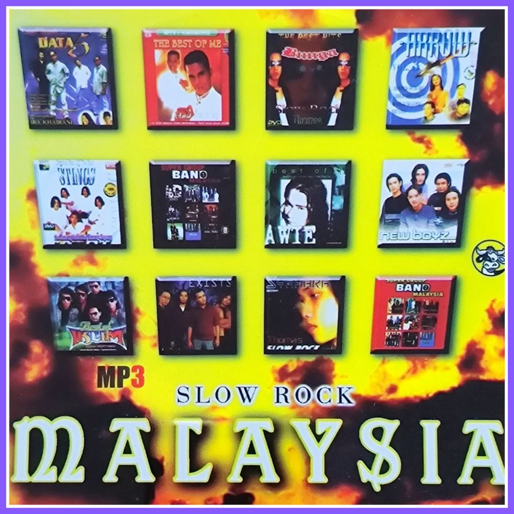 Kaset MP3 Audio 150 Lagu Pop Slow Rock Malaysia Campuran Pilihan Album Seleksi Sepanjang Masa