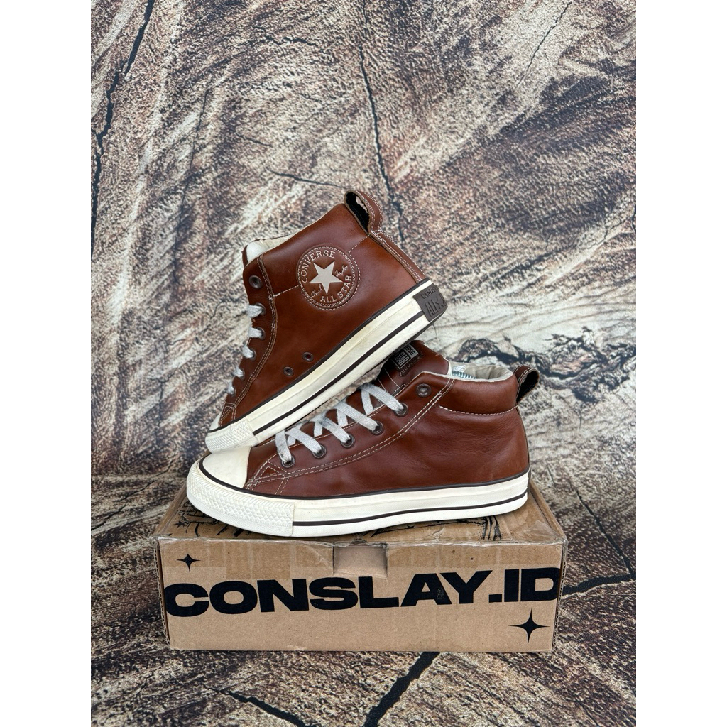 ( Size 40 ) Converse CT Street Mid Pinecone Leather