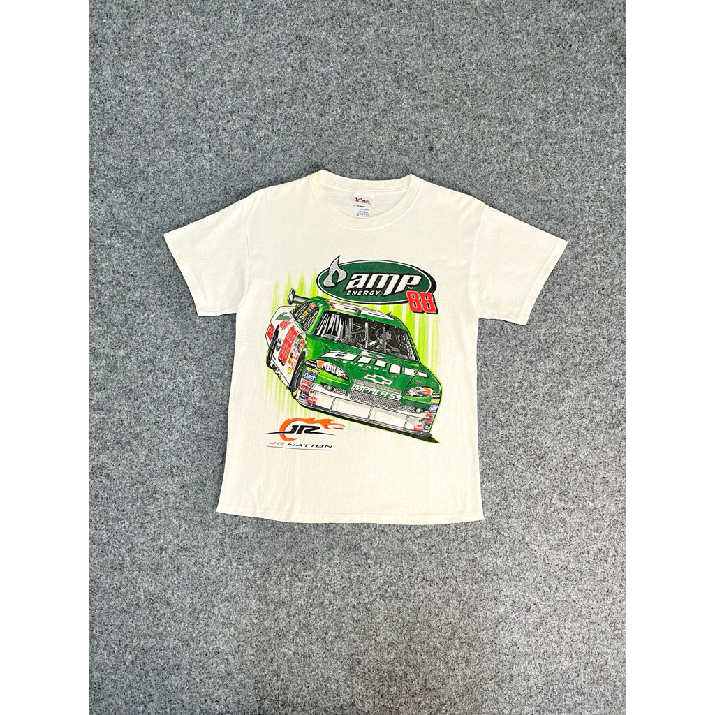 VINTAGE NASCAR DALE JR HENDRICK MOTORSPORT OFFICIAL TAG BY CHASE AUTHENTIC AOP T-SHIRT SECOND