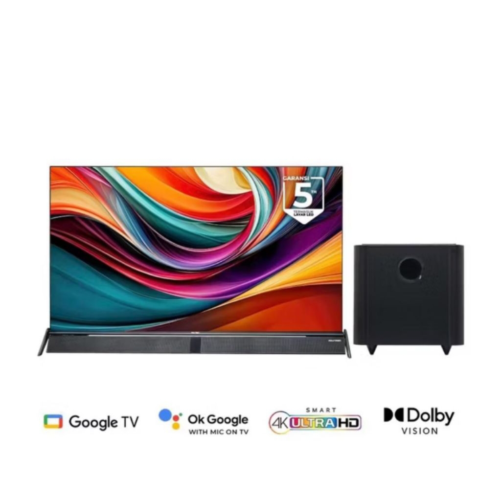 Led Polytron 50 inch 4K Google tv sound bar PLD50BUG5058