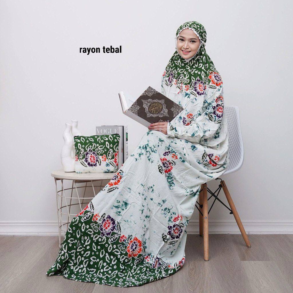 MUKENA TERUSAN RAYON JUMBO BATIK CAP PEKALONGAN