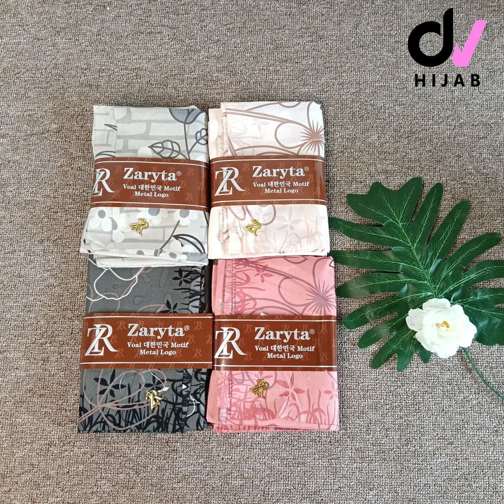 3Pcs Hijab Segiempat Zaryta Motif/ Jilbab Motif Zaryta/Segiempat Motif/Zaryta Motif/Segiempat Motif 