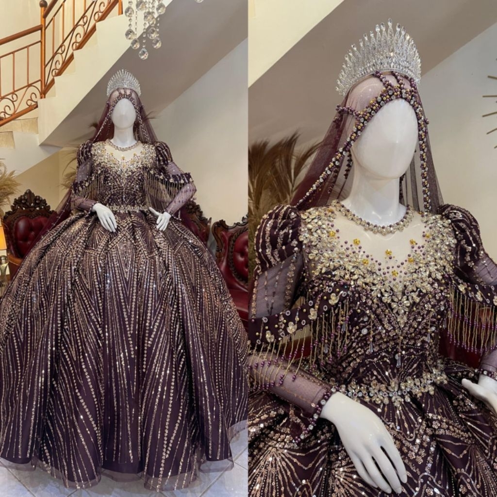 Gaun pengantin Berby Premium | Gaun pengantin Berbie | Gaun pengantin mewah elegan | Gaun pengantin 