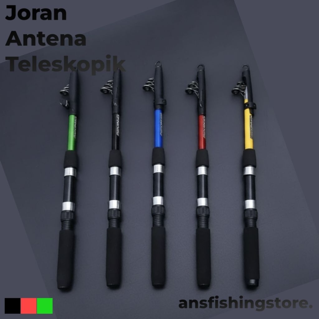 Joran Pancing Antena Teleskopik Bahan Fiber Kuat Murah Panjang 150 cm
