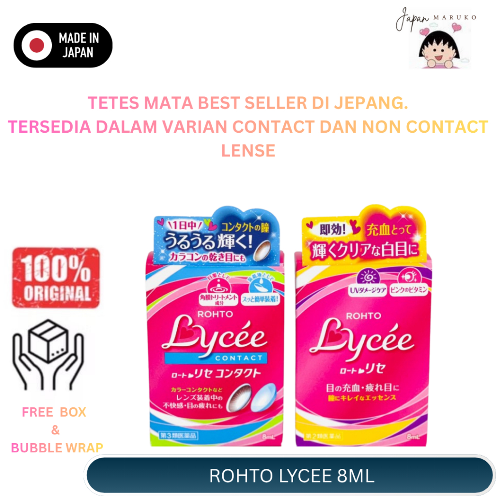 Rohto Lycee Eyedrops 8ml For Normal & Contact Lense