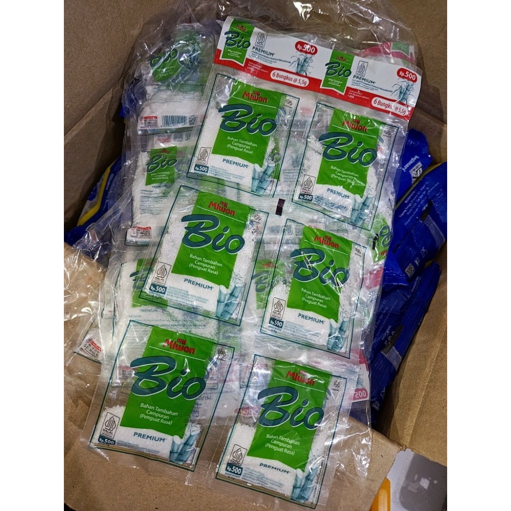 BIO MIWON 5.5g 500an - PENGUAT RASA 4 renteng x 6 sachet