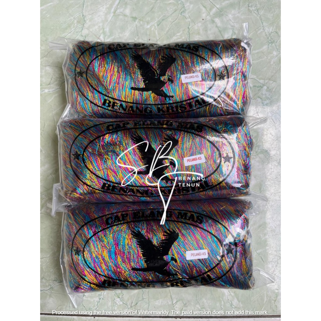 Benang Kristal-Cap Elang Mas-PELANGI