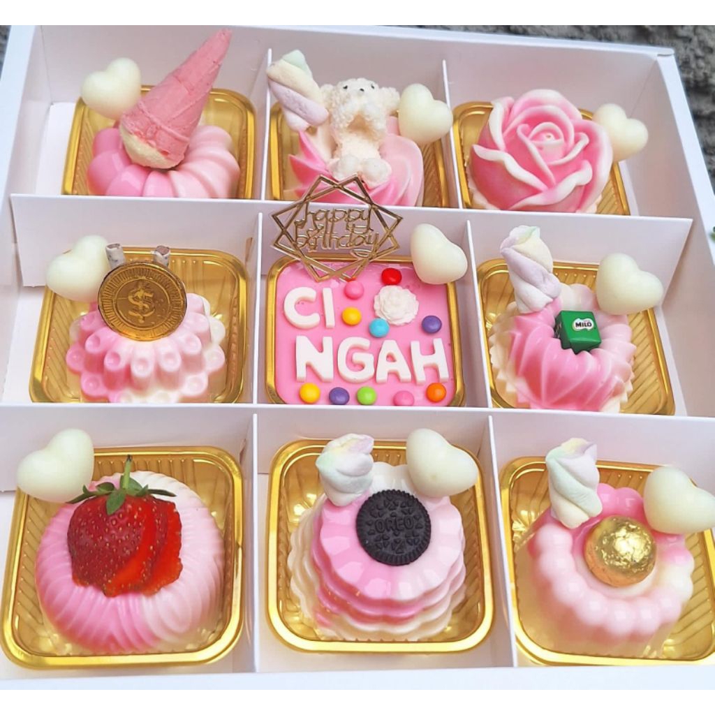 Puding Mini Hampers/ puding susu / puding ultah/ puding ulang tahun / cake ultah