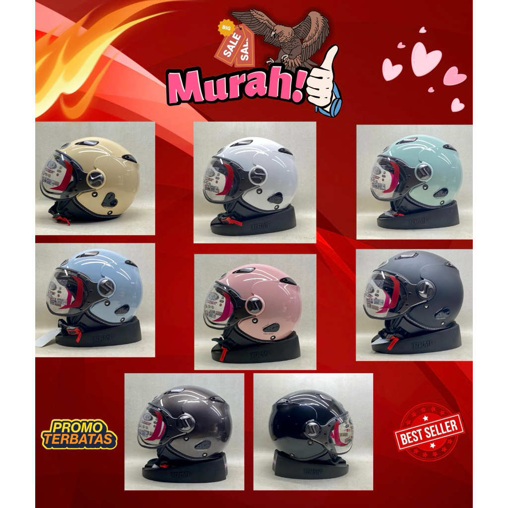 Helm KYT Elsico Solid - KYT Helm Retro